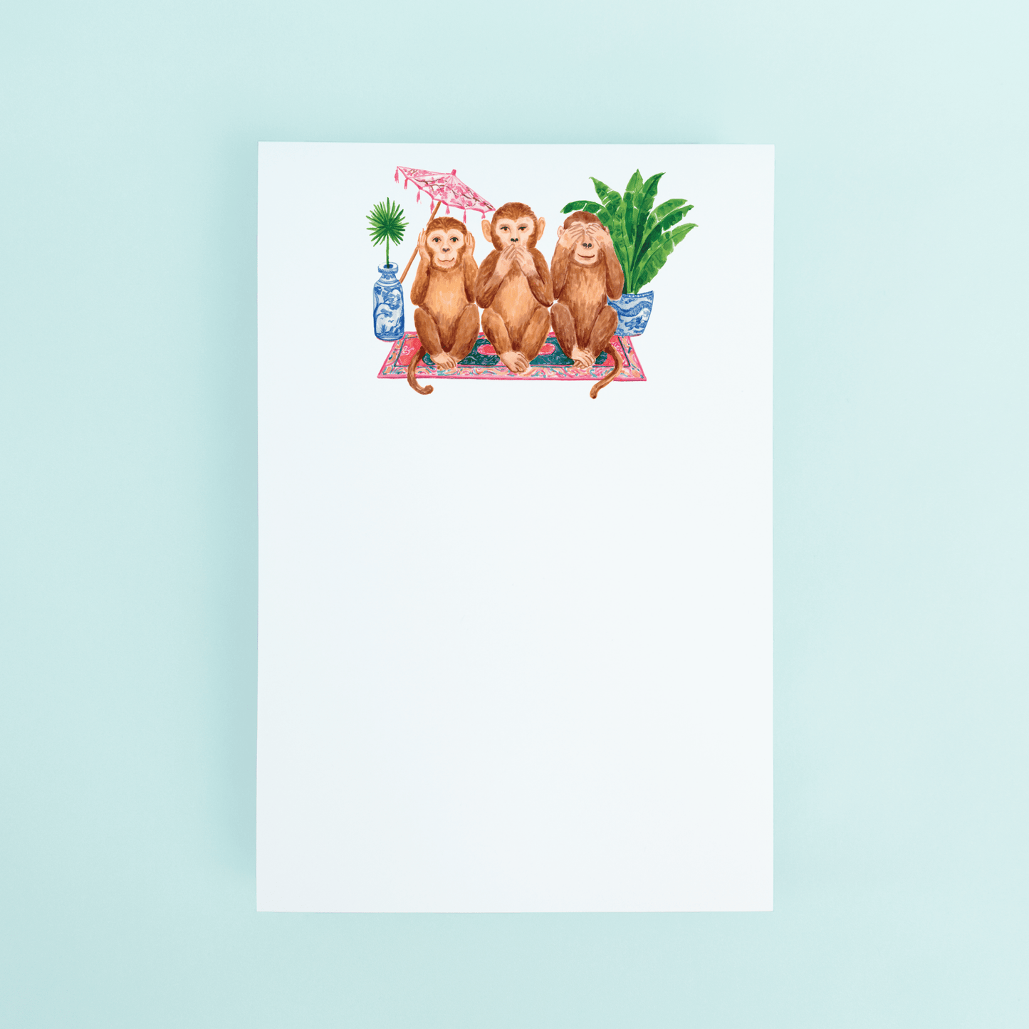 3 Wise Monkeys Notepad - Shop LINNY CO