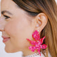 Flora Statement Earrings - Pink Party Punch