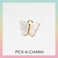 Charm - Butterfly - White