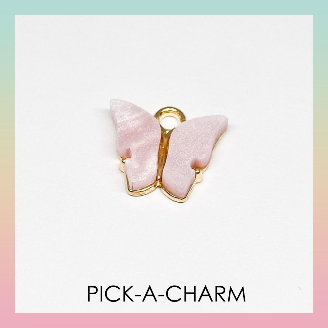 Charm - Butterfly - Pink