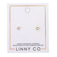 Screwback Stud Earrings - Juliet Clear 3mm