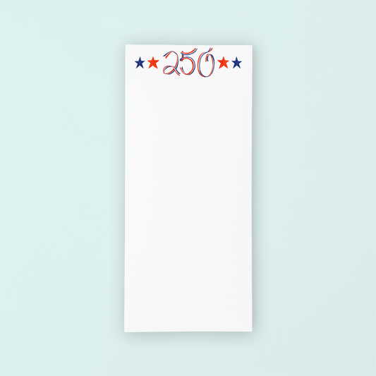 4th of July 250th Lists Pad - Shop LINNY CO
