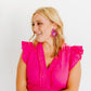 Flora Statement Earrings - Pink Multi