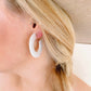 Remi Hoop Earring - Brown Tortoise