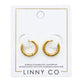 Huggie Earrings - Scarlett Hoop Gold 10mm