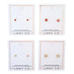 Screwback Stud Earrings - Juliet Clear 3mm