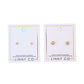 Screwback Stud Earrings - Juliet Clear 3mm
