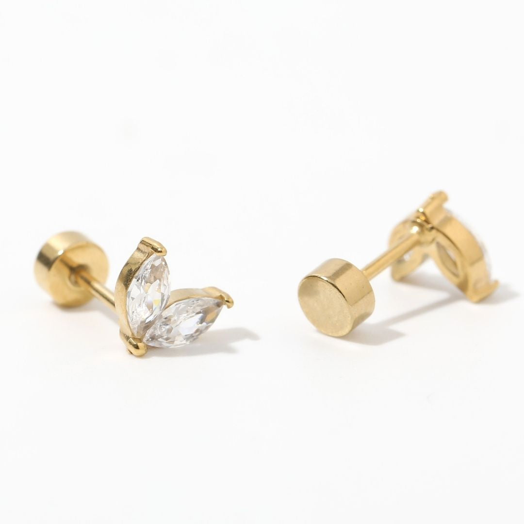 Screwback Stud Earrings - Nova