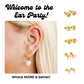 Screwback Stud Earrings - Nora Heart Pink