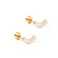 Screwback Stud Earrings - Abigail Pearl