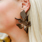 Flora Statement Earrings - Espresso