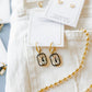 Linny Co Diana Huggie Charm Earring with Stone Charm