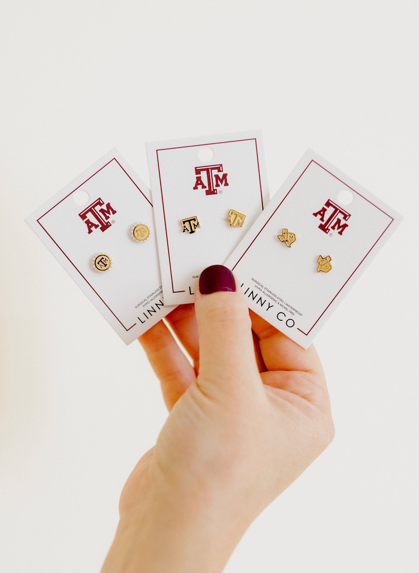 Screwback Stud Earrings - Texas A&M Alice Logo