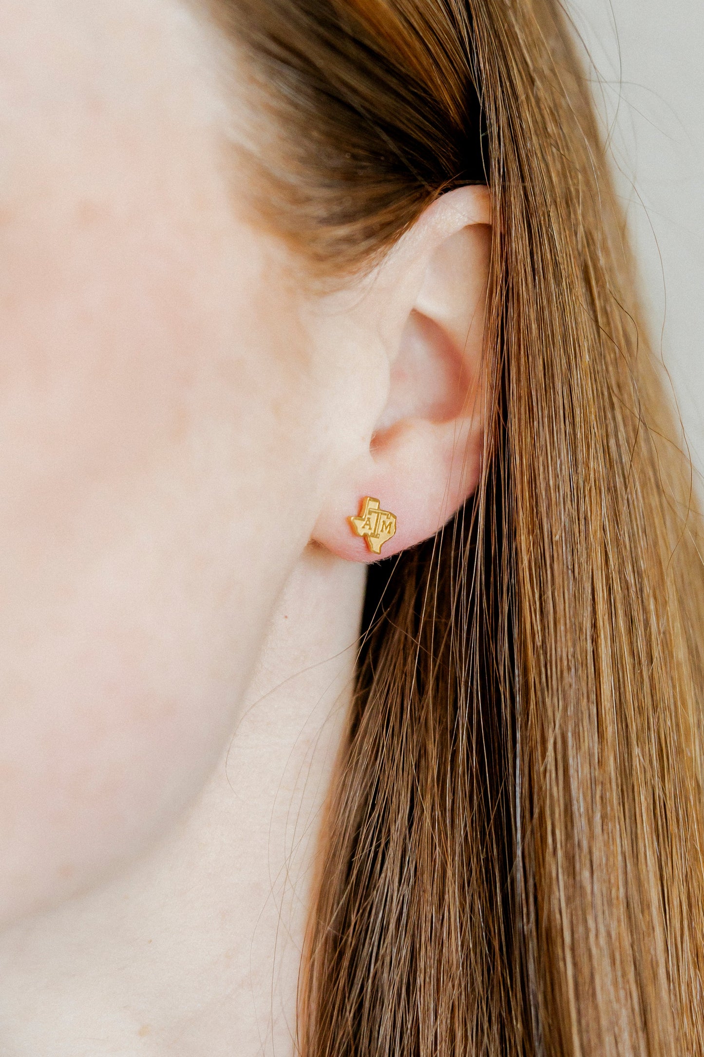 Screwback Stud Earrings - Texas A&M State Logo