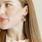 Linny Co Diana Huggie Charm Earring with Stone Charm