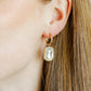 Linny Co Diana Huggie Charm Earring with Stone Charm