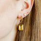 Linny Co Diana Huggie Charm Earring with Stone Charm