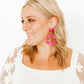 Bianca Statement Earrings - Pearlized Pink