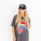 LINNY CO Black/White Texas Trucker