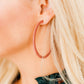 Holly Mega Hoop Earrings - Dusty Pink