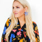 Annie Statement Earring - Periwinkle