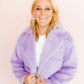 Kelly Cropped Faux Fur Jacket