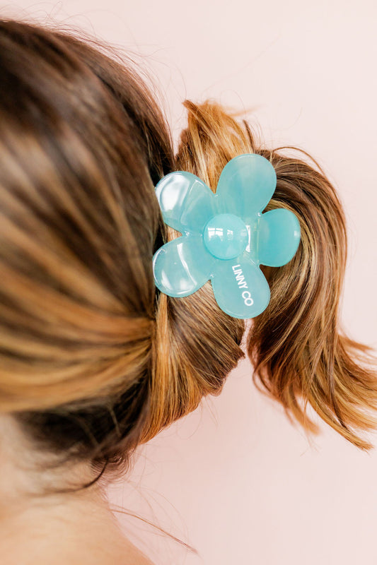 Hair Clip - Gigi - Neon Aqua