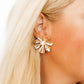 Ainsley Gold Flower Earrings