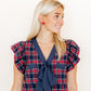 Sophia Bow Earrings - True Red