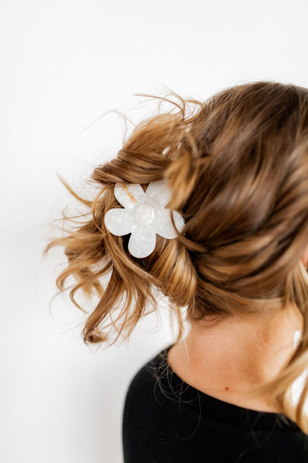 Hair Clip - Gigi Pearl White