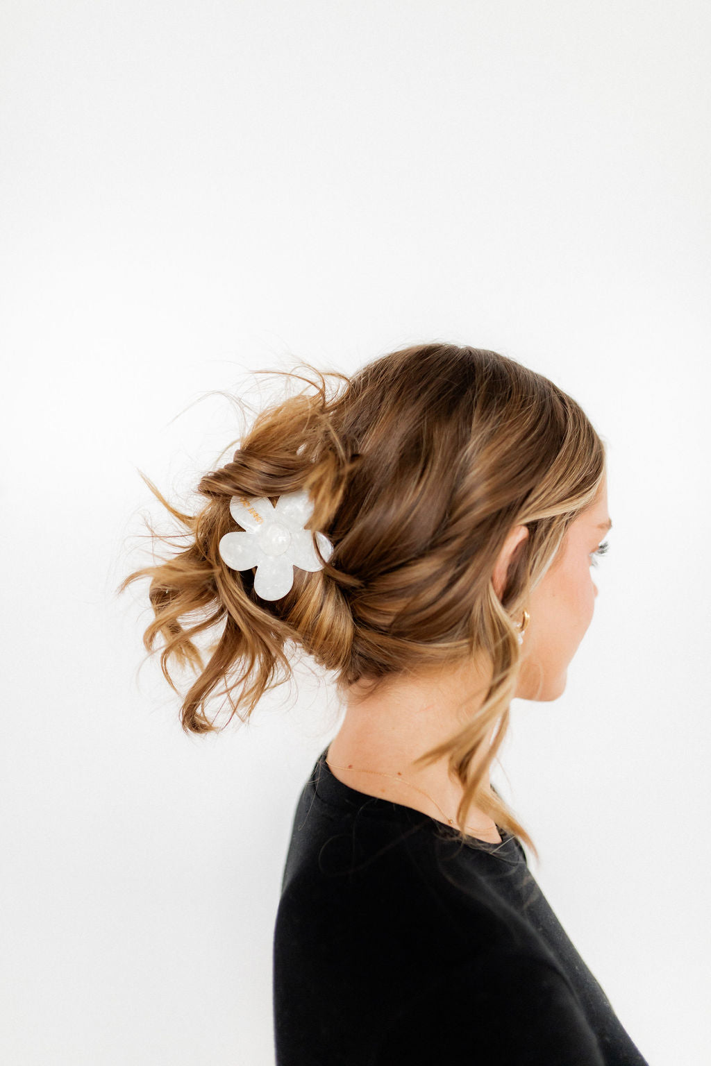 Hair Clip - Gigi Pearl White