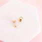 Screwback Stud Earrings - Addison Clear