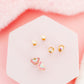 Screwback Stud Earrings - Blakely Butterfly
