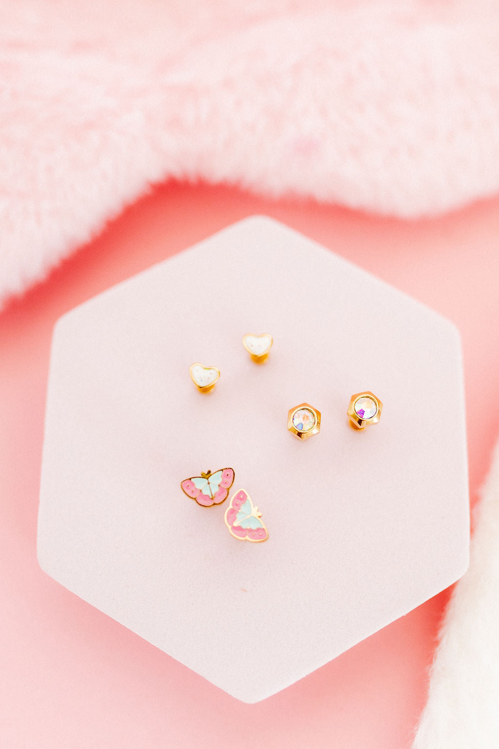 Screwback Stud Earrings - Blakely Butterfly
