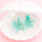 Flora Statement Earrings - Aquamarine