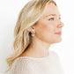 Ruthie Bow and Heart Earring - Purple