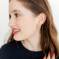 Sophia  Bow Earrings - Gold Glitter