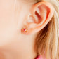 Screwback Stud Earrings - Juliet Pink 5mm