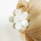 Hair Clip - Gigi Coral Seas with Pearl Center