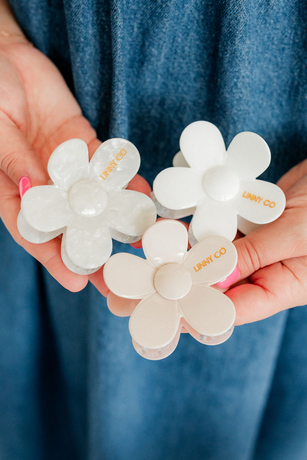 Hair Clip - Gigi Pearl White