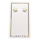Jenna Stud Earrings - Flower Key Lime Pie