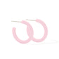 Holly Mini Hoop Earrings - Pink Carnation