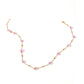 Necklace - Gracie Flower Pink Multi