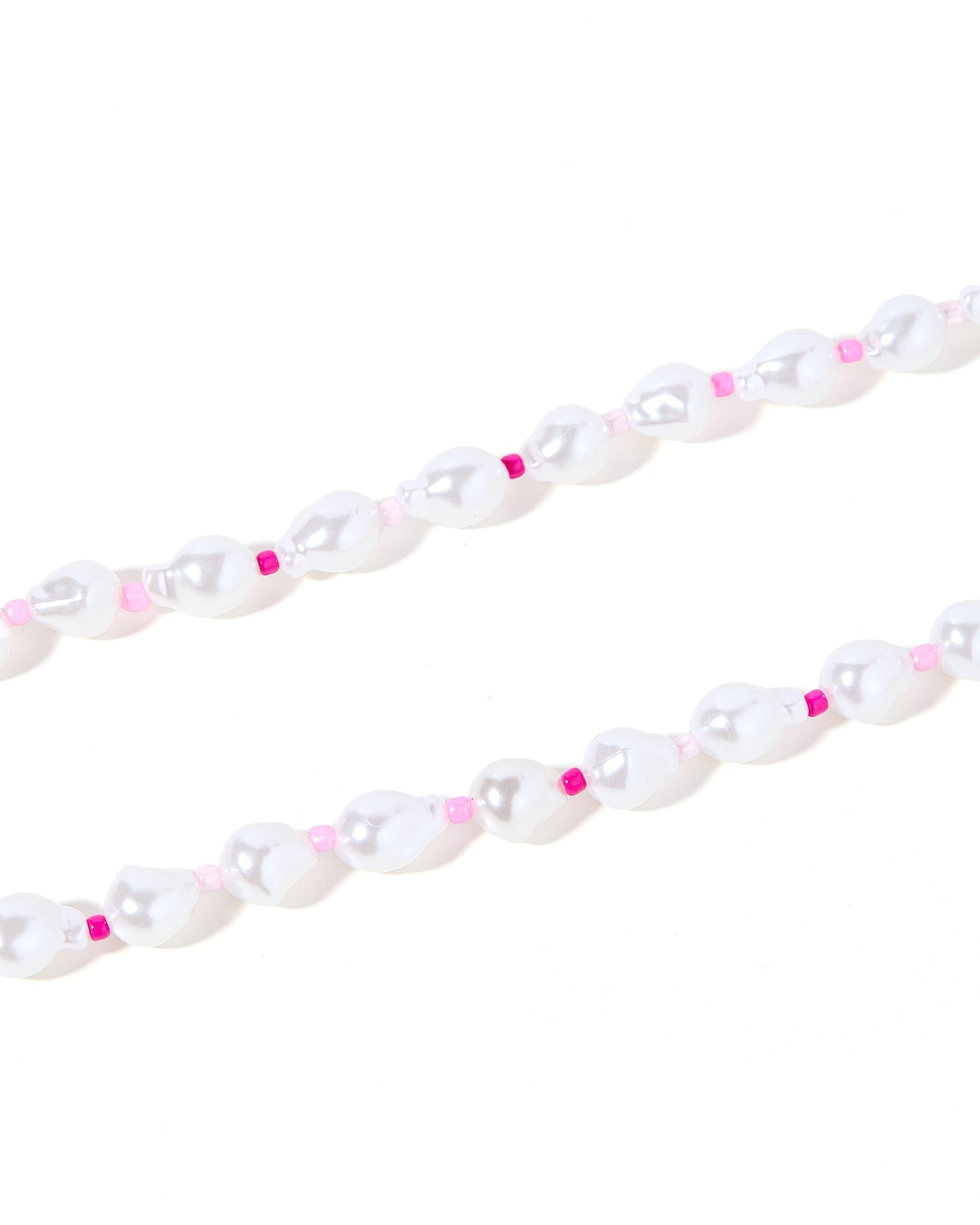 Necklace - Maris Pearl Pink Multi