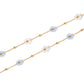 Necklace - Gracie Flower Blue