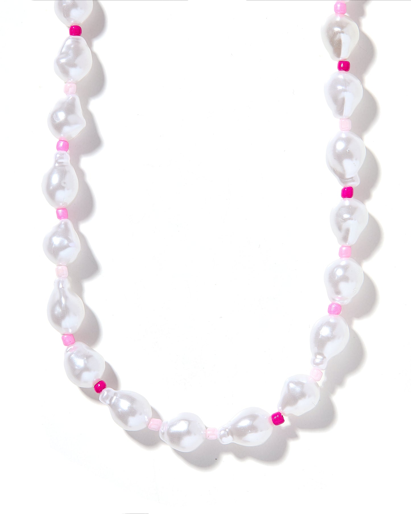 Necklace - Maris Pearl Pink Multi