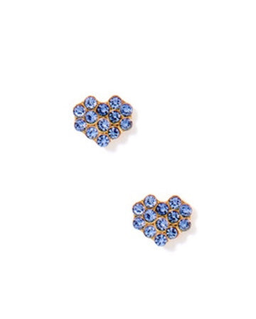 Screwback Stud Earrings - Leo Blue