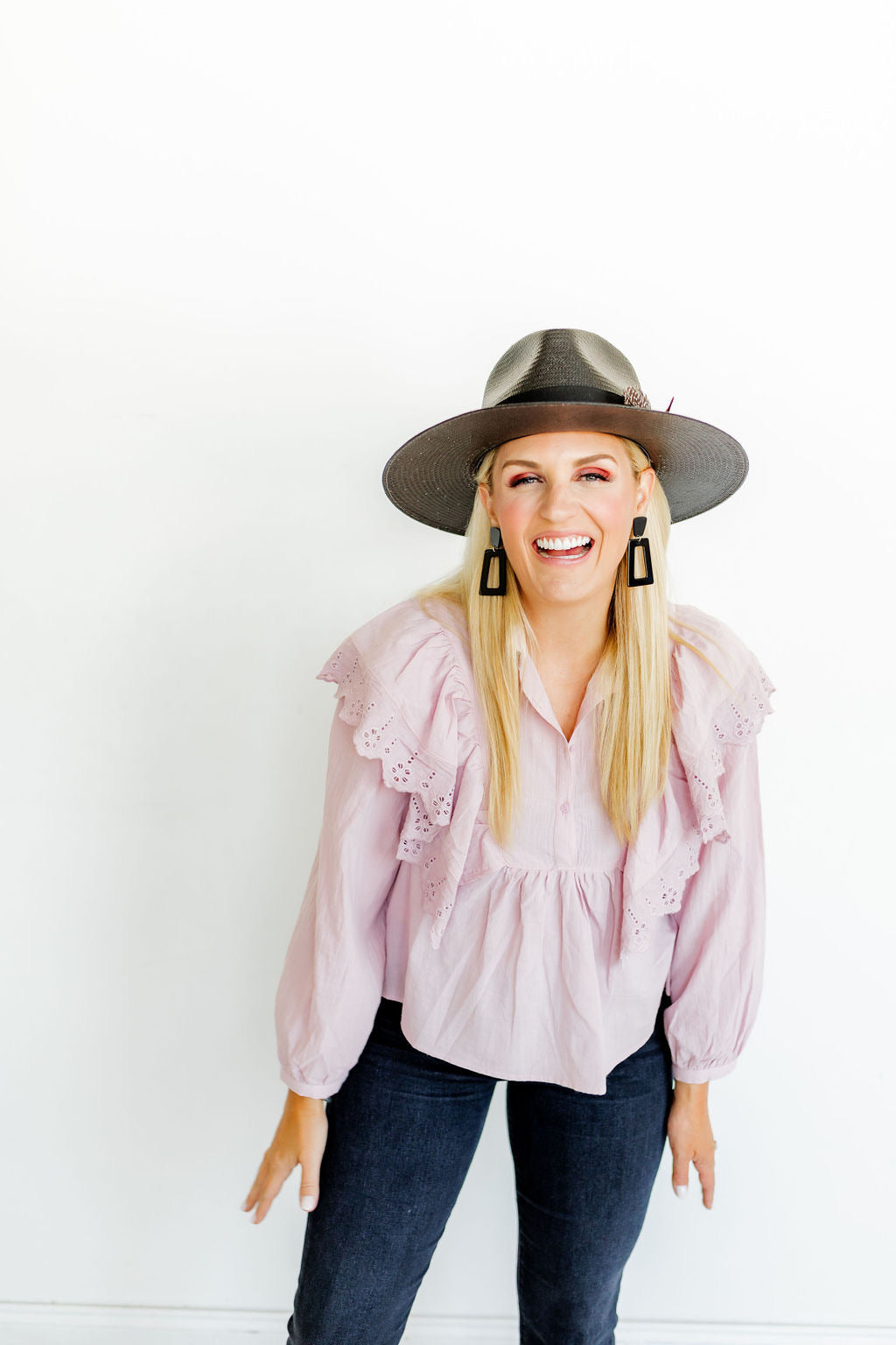 Kennedy Statement Earrings - True Black