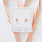 Screwback Stud Earrings - Peppermint Twist