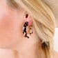 Remi Hoop Earring - Brown Tortoise